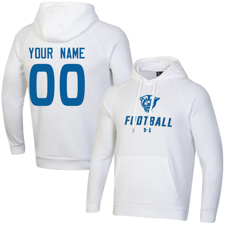 Custom Georgia State Panthers Name And Number Hoodies-White